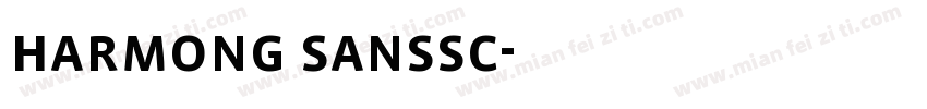 harmong sanssc字体转换